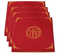 Genérico Juego de 2/4/6 Cojines para Asiento de Silla, Cojín de Tatami de Lino de 3 cm de Grosor para Silla de Comedor, Suelo de Espuma para Silla de Oficina para Hogar 01-4PCS,45 * 45cm