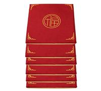 Genérico Juego de 2/4/6 Cojines para Asiento de Silla, Cojín de Tatami de Lino de 3 cm de Grosor para Silla de Comedor, Suelo de Espuma para Silla de Oficina para Hogar 01-6PCS,40 * 35cm