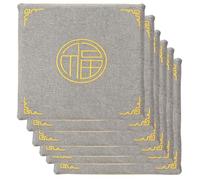 Genérico Juego de 2/4/6 Cojines para Asiento de Silla, Cojín de Tatami de Lino de 3 cm de Grosor para Silla de Comedor, Suelo de Espuma para Silla de Oficina para Hogar 05-6 PCS,40 * 35cm