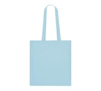 Genérico Juego de 2 Bolsas de Algodón Azul Pastel Reutilizables - Elegantes y Resistentes para Compras, Playa o Uso Diario - Asas Largas Reforzadas de 70cm y Capacidad de 7kg