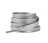 Genérico - Juego de 2 pares de cordones creativos de piel suave de plata y oro, 120/140/160 cm, zapatos deportivos casuales para mujeres y hombres, Cuero suave y plateado, 160