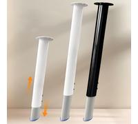 Genérico Juego De 2 Patas Ajustables para Muebles, Pies Telescópicas De Metal Mesa Escritorio Patas De Repuesto Gabinete, para Cómoda Y Estante, con Tornillos(Blanca,30-42.5cm)