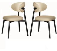 Genérico Juego de 2 sillas de Comedor de Madera Maciza, cómodo Asiento tapizado, Ideal for Sala de Estar o for Disfrutar del Tiempo Libre.(B)