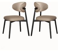 Genérico Juego de 2 sillas de Comedor de Madera Maciza, cómodo Asiento tapizado, Ideal for Sala de Estar o for Disfrutar del Tiempo Libre.(C)