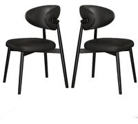 Genérico Juego de 2 sillas de Comedor de Madera Maciza, cómodo Asiento tapizado, Ideal for Sala de Estar o for Disfrutar del Tiempo Libre.(E)