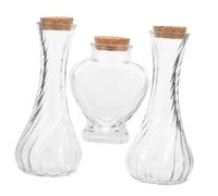 Genérico Juego De 3 Botellas Para Ceremonia De Arena Conmemorativa De Boda Kits De Arena Decorativos Para Pozo Frasco De Gelatina Kit De Ceremonia De Arena Para Boda Frascos De
