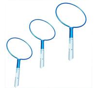 Genérico Juego de 3 Ganchos de Seguridad de Aluminio para Piscinas: Postes telescópicos de Rescate de Emergencia de 3 m con Gancho Redondo para Aguas Profundas y Zonas peligrosas. Equipo Salvavidas l