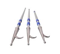 Genérico Juego de 3 Ganchos telescópicos for embarcaciones, pértiga de Rescate de Aluminio Resistente de 3 Secciones for Seguridad marítima, atraque y emergencias en Piscinas.(130-300cm/4.3-9.8ft)