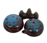 Genérico Juego de 3 Piezas Soporte para Pinceles de Caligrafía China, Caja de Tinta y Piedra de Tinta de Cerámica Color Cambiable, Reposaplumas para Principiantes y Artistas, Kit de