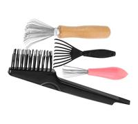 Genérico Juego de 4 Limpiadores de Cepillos Cabello Reutilizables Herramienta Práctica para Eliminar Pelo y Residuos Diseño Compacto para Limpieza Doméstica Peines Airbag
