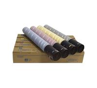 Genérico Juego de 4 Piezas tóner Color Compatible con Konica Minolta for fotocopiadoras multifunción Bizhub C258 C308 C368 Modelos TN324 (Negro) TN325 (Cian) TN326 (Magenta) TN327 (Amarillo)