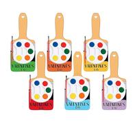 Genérico Juego De Acuarelas,Con Pincel para Manualidades del Día de San Valentín | Set de Pintura de Acuarela para Fiestas,Para Parejas Adultos Niños Escuela Hogar Oficina Cumpleaños