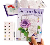 Genérico Juego De Acuarelas - Rotuladores Y Materiales Para Pintura Y Dibujo,Juego Mini De Acuarelas - Para Niños Niñas Principiantes Adultos Arte Manualidades Hogar Aula