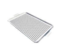 Genérico Juego de Adornos para Parrillas de Barbacoa de Acero Inoxidable con bandejas Perforadas y para Asar Verduras y mariscos Aire Libre Parrillas Resistentes a la oxidación