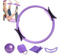 Genérico Juego De Anillo De Pilates, Pilates Ball Ring Resistance Bands Set, 5X Kit Pilates para Entrenamientos En Casa, Juego De Anillo De Pilates Y Bola, Combinación De Anillo De Pilates De Bola