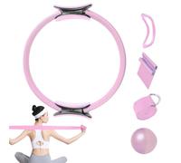 Genérico Juego De Anillo De Pilates,Pilates Ball Ring Resistance Bands Set,Equipo De Pilates con Pelota Y Bandas Resistencia para Estiramiento Y Fortalecimiento del Core para Gimnasio En Casa