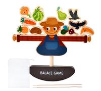 Genérico Juego de Apilar y Equilibrar | Espantapájaros - Juguetes para Apilar Bloques y Ensartar Cuentas | Juguete Educativo De Habilidad Motora Desafío De Apilamiento para