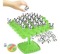 Genérico Juego De Árbol De Equilibrio,Juguete Educativo De Equilibrio con Pandas - Juego de Interacción Entre Padres e Hijos | para Niños y Niñas, Fiestas Familiares, Aula de Preescolar y Cumpleaños
