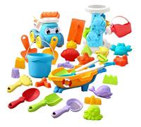 Generico Juego de arena para niños | 30 piezas de juegos para arena | 30 piezas para castillos de arena | para agua, vacaciones en el mar, verano, viajes, actividades al aire libre, jardín