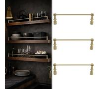 Genérico Juego de barandillas Decorativas de Metal para estantes - Barandilla con barrotes - Ideal para Vino, Libros y Plantas - Elegante protección anticaídas para la d