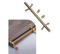 Genérico Juego de Barras Ajustables para alfombras de escaleras con herrajes de Soporte, Tubos Antideslizantes para una decoración Segura de la Alfombra, 110 cm/43 pulga