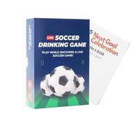 Genérico Juego de Beber de Fútbol,Entretenimiento Deportivo para Partidos - Juegos de Cartas Deportivos - para Hombres Mujeres Adultos Principiantes Fans Reuniones Sociales