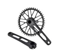 Genérico Juego de bielas Ultraligero for Bicicleta Carretera/Gravel, mecanizado CNC, 165/170/175 mm, 50-34T, 52-36T, 53-39T, sin Logotipo, for Montaje Directo 3 Tornillos(Crank 42T Without BB,170mm)