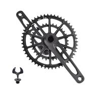 Genérico Juego de bielas Ultraligero for Bicicleta Carretera/Gravel, mecanizado CNC, 165/170/175 mm, 50-34T, 52-36T, 53-39T, sin Logotipo, for Montaje Directo 3 Tornillos(Crank 52-36T,175mm)