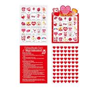 Generico Juego De Bingo De San - Juegos De San | Juguete De Conversación Interactivo De Escritorio, Tarjeta De Papel Crea Oportunidades De Alegría Compartida Durante Las Noches De Juego En Fami