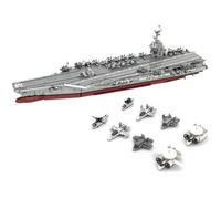 Genérico Juego de Bloques de Construcción de Portaaviones de la Marina de la Segunda Guerra Mundial, 1:300 Moc Kits Montaje Temáticos Militares con Kits de Aviones, para Adultos, 6013 PZS