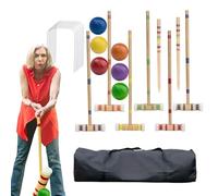 Genérico Juego de Bolas con Pinchos | Divertidos Juegos de Pelota con Pelotas y Bolsa de Transporte, Juego de Bolos de Madera Reutilizable, Kit de Deportes al Aire Libre para Hombres y Mujeres
