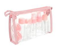 Genérico Juego de Botellas Dispensadoras de Cosméticos 11 Piezas Tamaño Pequeño, Plástico Tapa Antigoteo, Portátil para Cuidado Piel en Viajes, Uso Femenino, Práctico Kit de Envases