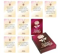 Genérico Juego De Cartas De Intimidad,50 Tarjetas De Actividad Romántica | Tarjetas De Conversación para Parejas para Ideas De Noche De Citas,para Dormitorio Luna De Miel Boda Viaje por