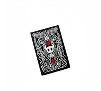 Genérico Juego de Cartas de Póker de Mesa en Blanco y Negro de Caballero Hueco de Caballero Hueco de 54 Piezas (Negro)