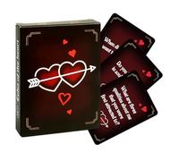 Genérico Juego De Cartas para Parejas | Juego de Preguntas | 50 Unidades De Cartas para Conversaciones Profundas | para Pareja En Noche De Cita O San Valentín