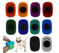 Genérico Juego de clicker para Mascotas | 10 Herramientas de Entrenamiento con Anillos para los Dedos | Entrenador de para Perros y Gatos con Refuerzo Positivo | para Cachorros pequeños, Mediano