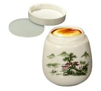 Genérico Juego de coddlers de Huevos con, cocedor de Huevos de cerámica de 220 ml para Huevo pasados por Agua y al Vapor - Tazas de Porcelana para Chawanmushi, Desayuno, porción Individual o Doble
