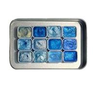 Generico Juego De Colores Anónimos - Perlescente, Material Artístico Portátil Para Pintura, Caja De Glitterato | 12 Juegos De Dibujo De Color Para Niños En Edad Preescolar Principiantes Ra