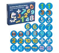Genérico Juego de correspondencias de Madera para niños - Tablero de de Memoria con Tema de tráfico de Dibujos Animados 16,5x11,5x3 cm Juego de Juguetes educativos para el Desarrollo del Cerebro |
