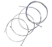 Genérico Juego de Cuatro Cuerdas Profesionales de Acero y Plata para Recambio, Accesorios Fáciles de Reemplazar con Tacto de Juego Cómodo