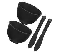 Genérico Juego de Cuencos de Silicona para Mascarillas Faciales Kit 2 Cuencos y 2 Aplicadores Material y Seguro Adecuado para Mascarillas Caseras y Tratamientos de Spa en Rostro