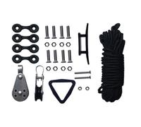 Generico Juego de Cuerdas de Canoa de Kayak - Kit de de Anclaje Kayak, Kit de Tornillos del para Ganchos Pesados - Carabinador de Tacos de Cuerda, Ojos de