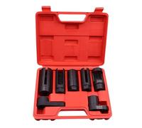 Genérico Juego De Dados,7 Piezas Acero Cromo Vanadio,Juego De Bocinas Para Extracción De Sensores De Oxígeno - Para Reparaciones Domésticas Mantenimiento De Vehículos Y Taller