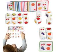 Genérico Juego De Dados para Niños,Aprendizaje Educativo y Divertido,Juego De Mesa De Frutas para Asociación | para Desarrollo del y Educación, Niños, Preescolar, Hogar e Interior