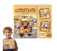 Genérico Juego de de carpincho, para diario de álbumes de recortes, troqueladas de animales con escenas de dibujos animados, paquete de artesanales, decorativa