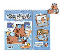 Genérico Juego de de carpincho, para diario de álbumes de recortes, troqueladas de animales con escenas de dibujos animados, paquete de artesanales, decorativa