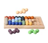Genérico Juego de de Cuentas,Juguete Educativo de Clasificación por Colores - Juego De Puzzle con Cuentas De Madera para Niños,para Niños y Niñas a Partir de 3 Años para Hogar Aula Viaje