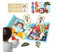 Genérico Juego de de Vestir - Magnéticos de Emparejar y Combinar Trajes - Juguetes de Vestir para DIY y Creación - para Niñas De 3 A 6 Años Juego De Imitación Preescolar Regalo