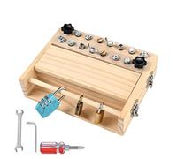 Genérico Juego De Destornilladores para Niños Pequeños: Extensión De Panel De Pernos De Madera, Módulo De Entrenamiento De Motricidad Fina, Sección De De Herramientas Atractivas, Elemento del Módu