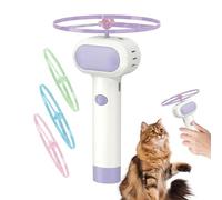 Generico Juego de disco para gatos - Lanzadiscos recargable para gatos - Lanzador automático para seguimiento y caza - Para interiores y exteriores, jardín, balcón